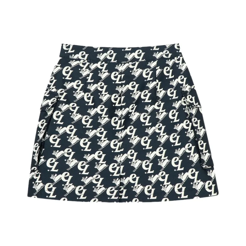 E.land Casual Short Skirts Women's Navy Blue-0