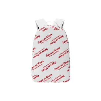 TURN UP Polyester Backpack Regular Unisex White