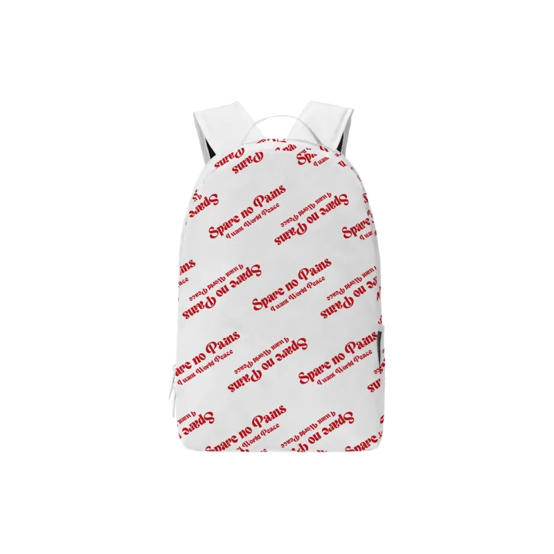 TURN UP Polyester Backpack Regular Unisex White-0
