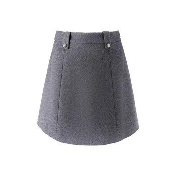 HDFULERN Casual Short Skirts Women's Quartz Gray