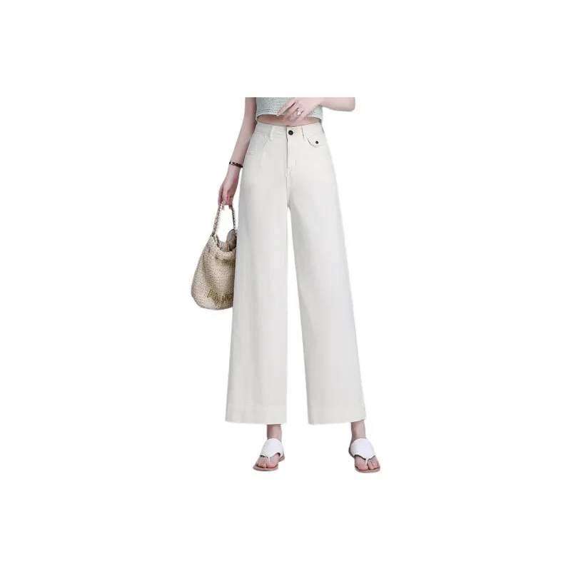 YIRANCHUN Jeans Women's Beige-0