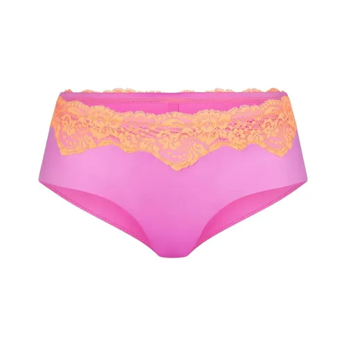 SKIMS LACE SWIM CHEEKY HIPSTER Swimming Shorts Women's NEON ORCHID/Neon Orchid