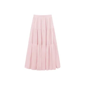 COVT Casual Long Skirts Women's Pink