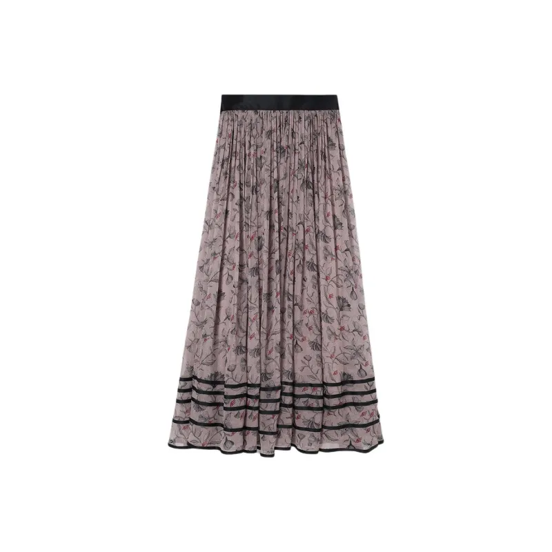 FAIRY WANG Casual Long Skirt Women's Romantic Bellflower-0