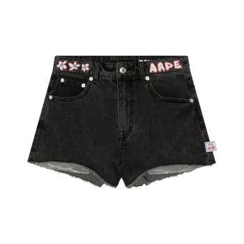 Aape Denim Shorts Women's Black