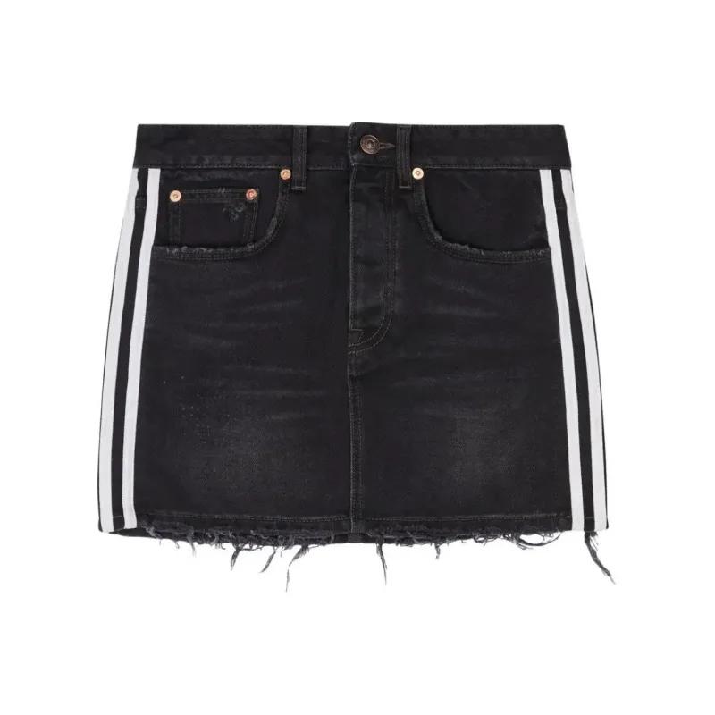 Balenciaga x Adidas Originals Casual Short Skirts Women's Black-0