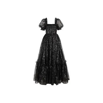 Selkie Collection FW23 Evening Dress Women's Black