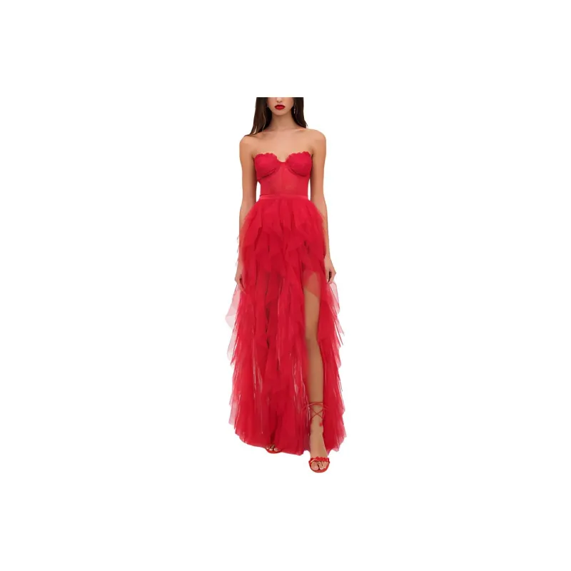 FOR LOVE & LEMONS Evening Dresses Women's Red-0
