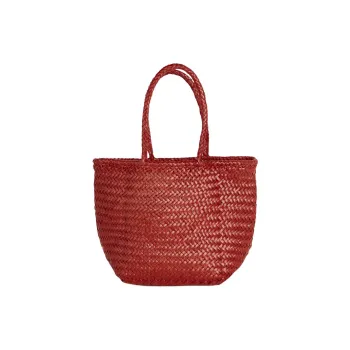 Dragon Diffusion Leather Handbag Women's Poppy Red