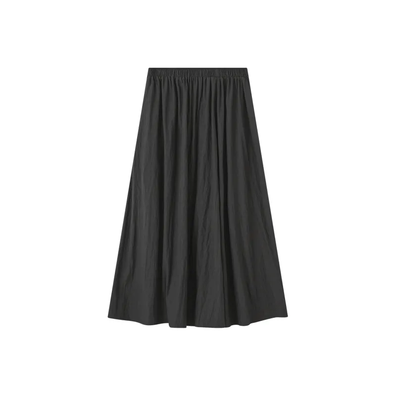 THE SEA LIFE Casual Long Skirt Women's Black Mage-0