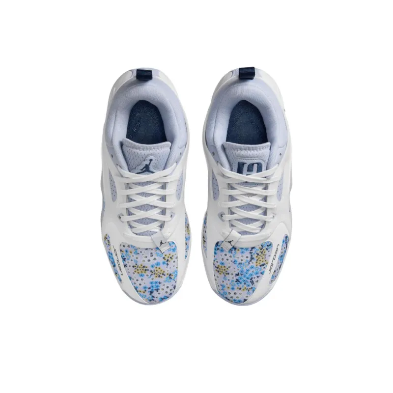 Jordan Heir Collection Anti Slip Wear Resistant Low Top Basketball Shoes Women's Blue White-2