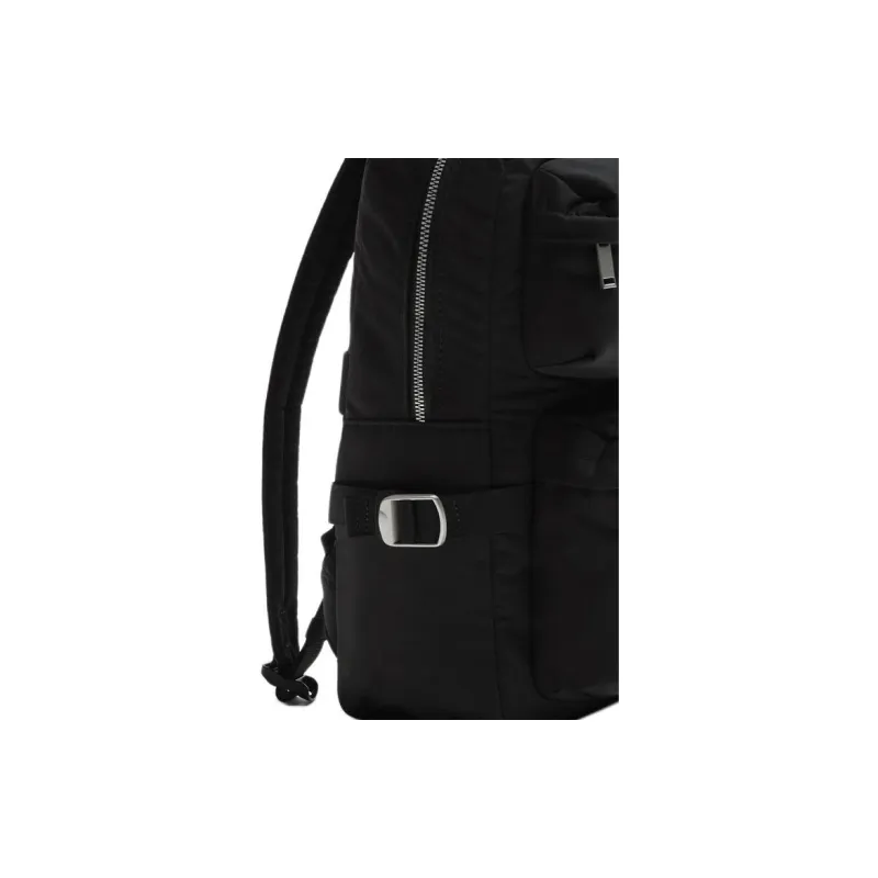 ZARA Polyester Backpack Small Size Men's Black-2