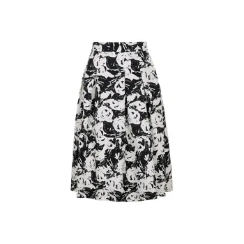 XG Casual Long Skirt Women's Letter Flower
