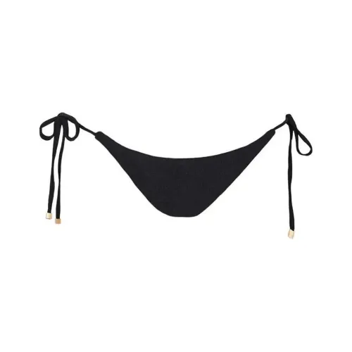 PRINCESS POLLY GLORA TIE SIDE SHINE BIKINI BOTTOMS Swimming Shorts Women's BLACK/Black