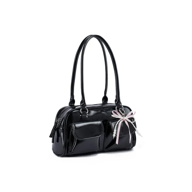 Old Man's Head Polyurethane Synthetic Leather Shoulder Bag Women's Multicolor-22