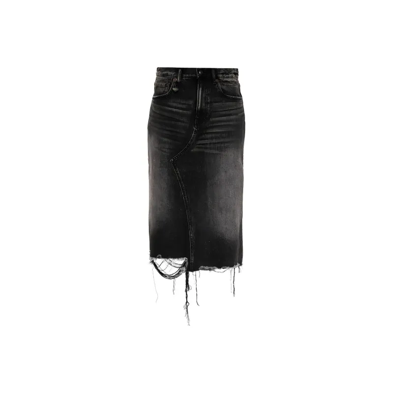 R13 Jesse Frayed Skirt-0
