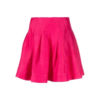 Aje Shelia Pleated Miniskirt