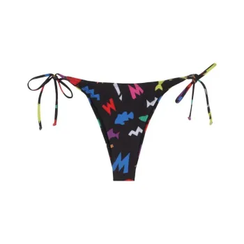 MOSCHINO Printed Side Tie Bikini Briefs
