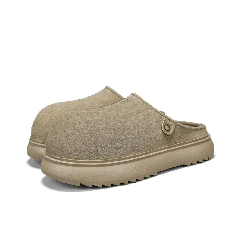 TEXWOOD Rubber Sole Quiet Abrasion Resistant Slip Resistant Closed Toe Slippers Men's Box-7