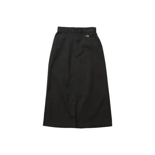 Champion FW24 Casual Long Skirt Women's Coal Gray