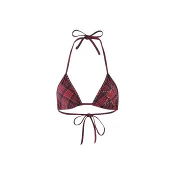 I.AM.GIA MARTINA BIKINI TOP Bikini Women's Red Gingham/Red Plaid