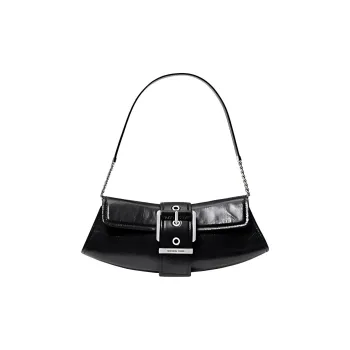 MICHAEL KORS Colby Leather Shoulder Bag Small Size Women's Black