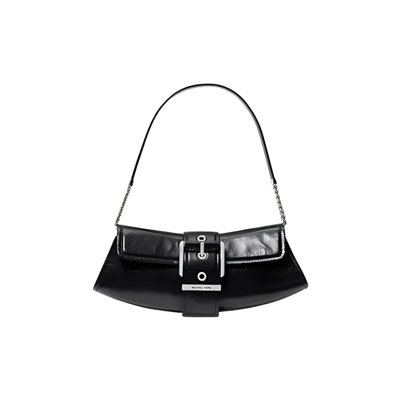 MICHAEL KORS Colby Leather Shoulder Bag Small Size Women's Black-0