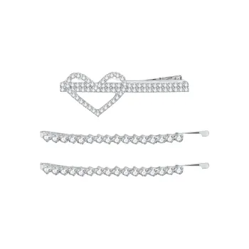 ZEGL Copper White Gold Plated Hair Clips Women's