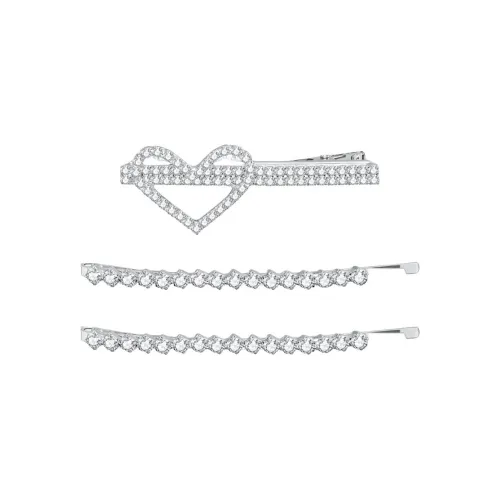 ZEGL Copper White Gold Plated Hair Clips Women's