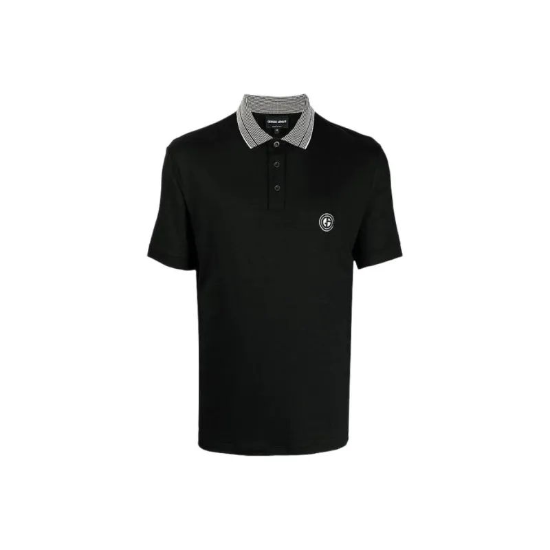 GIORGIO ARMANI Polo Shirts Men Black-0