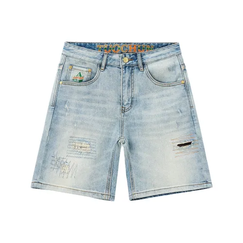 SANTASTIC Denim Shorts Men Blue