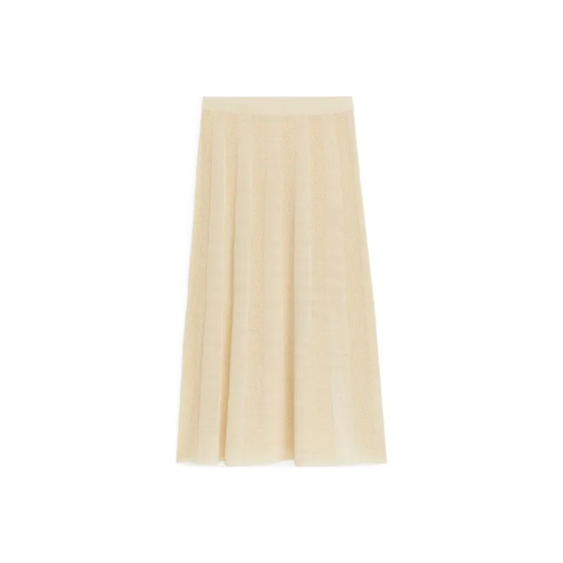 ARKET Casual Long Skirts Women's Cream-0