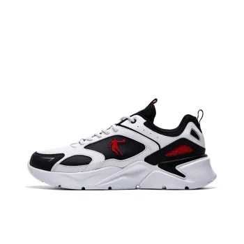 QIAODAN Wear resistant And Lightweight Low Top Casual Running Shoes Men's White Black