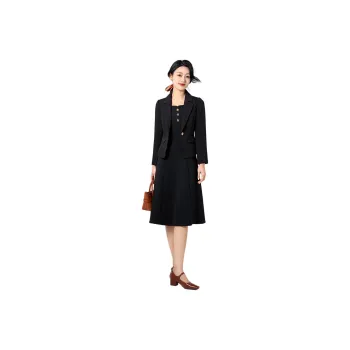 Mylan Skirt Set For Early Autumn Women's Black