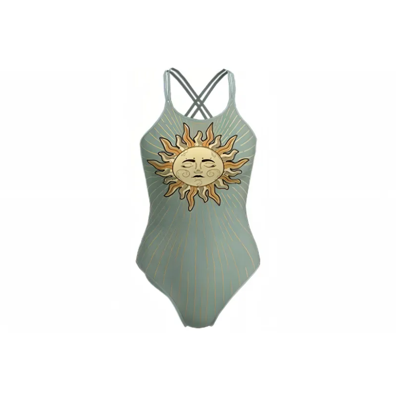 Atlantic Beach One Piece Swimsuits Women's Sunflower-0