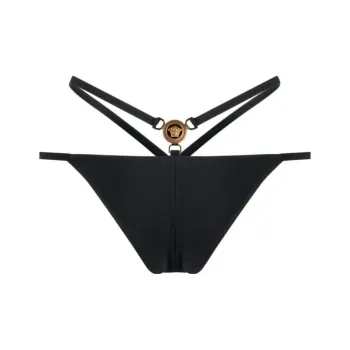 VERSACE Medusa-Plaque Stretched Bikini Bottoms
