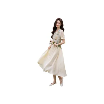 Mo Han Yi Mei Skirt Set Women's Beige
