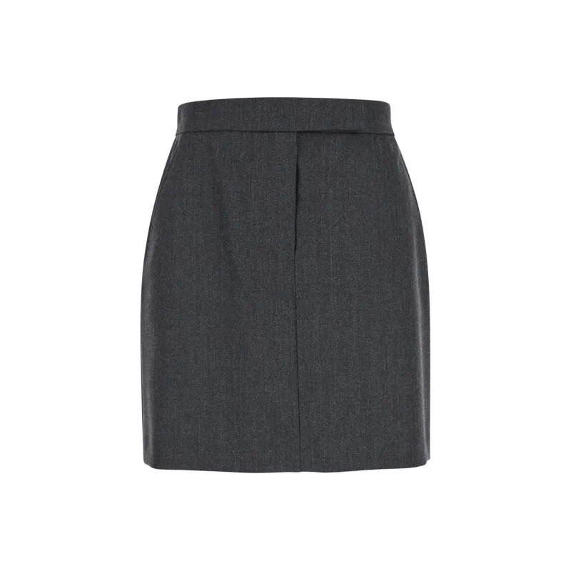MaxMara High Waist Mini Skirt-0