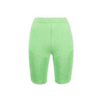 NANUSHKA Crochet Elasticated Waist Cycling Shorts