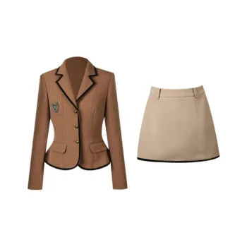 Qiuerle Two Piece Skirt Sets Women's