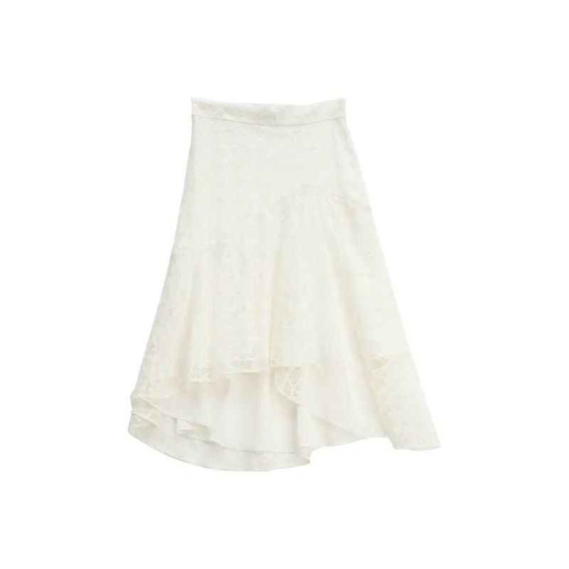 ERAL Casual Long Skirts Women's Cloud White-0