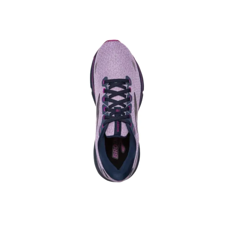 Brooks Ghost 15 Anti Slip Wear Resistant Low Top Running Shoes Women's Purple-4