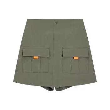 XTEP Cargo Short Skirts Women's Dark Aqua Green