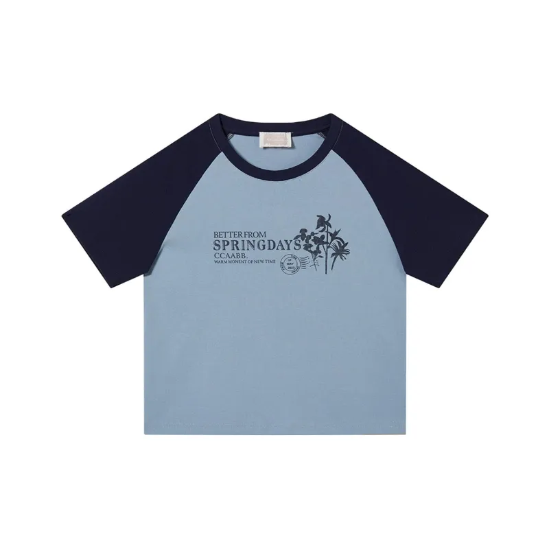 CCAABB Raglan Sleeve T Shirt Women's-0