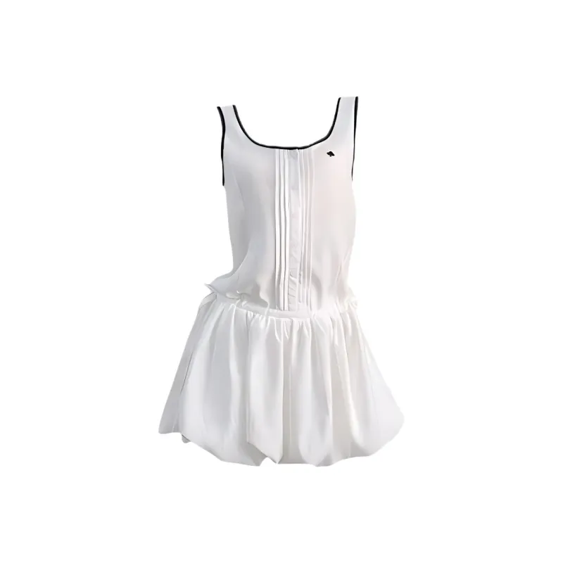 DOSOHEB Slip Dresses Women's White-0