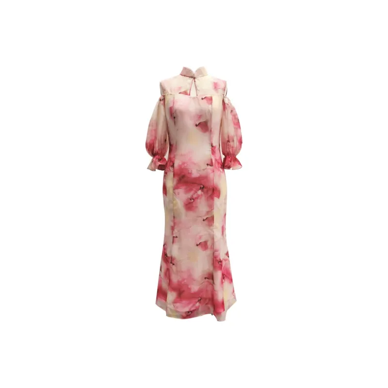 Shimiko Cheongsams Women's Misty Rain Gently-0