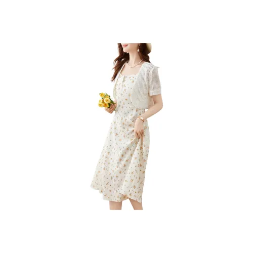 TERRE BLEUE Skirt Set Women's Orange