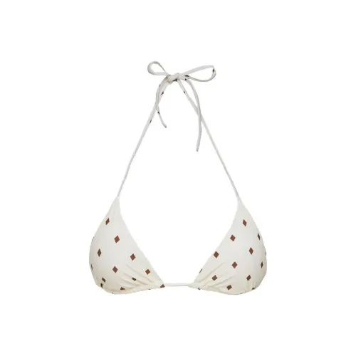 PRINCESS POLLY JENNER TRIANGLE BIKINI TOP Bikini Women's WHITE DIAMOND/ Diamond White