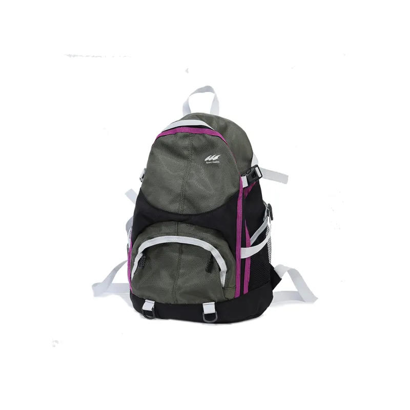 Ceion Keust Oxford Backpack Unisex Green/Purple-1