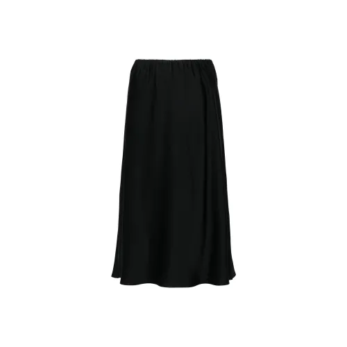 JIL SANDER High waist Satin Midi Skirt